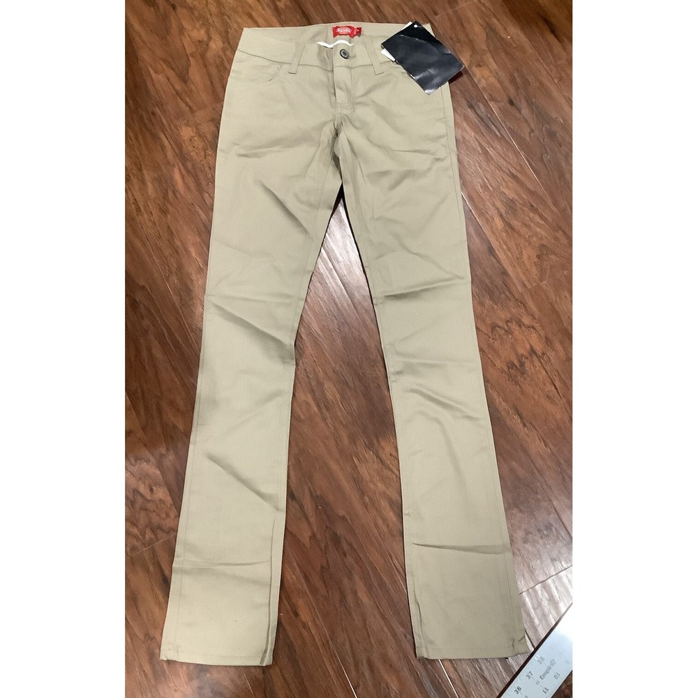 Dickies Junior Skinny Classic 5 Pocket Khaki Size 0